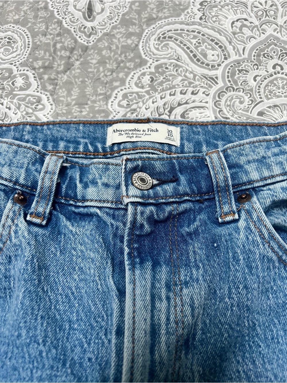 Abercrombie & Fitch Light Blue Denim Jeans - Classic Straight